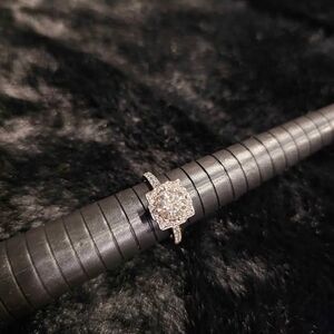 1.5CTW VVSD Moissanite Adjustable ladies ring